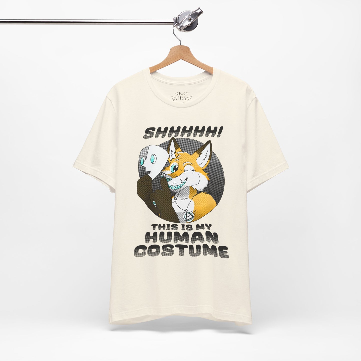 “This Is My Human Costume” Fox Tee – Keep Furry Weird