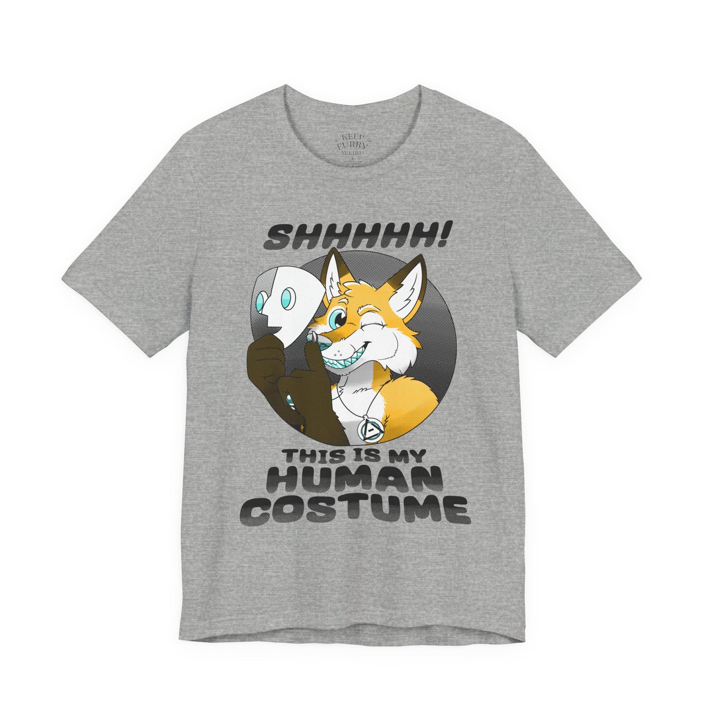 “This Is My Human Costume” Fox Tee – Keep Furry Weird
