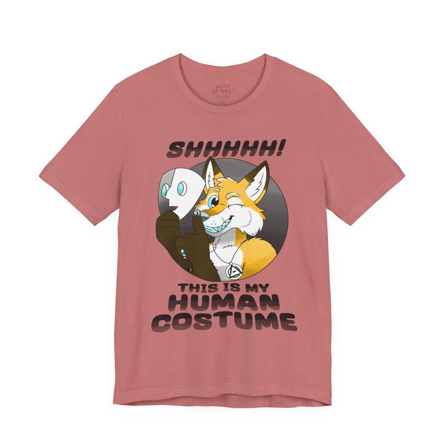 “This Is My Human Costume” Fox Tee – Keep Furry Weird