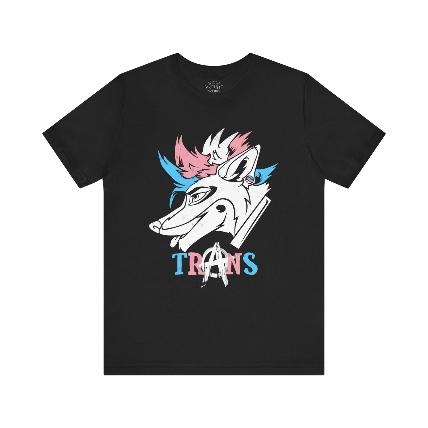 Trans Anarchy Punk Coyote Tee – Pride Edition
