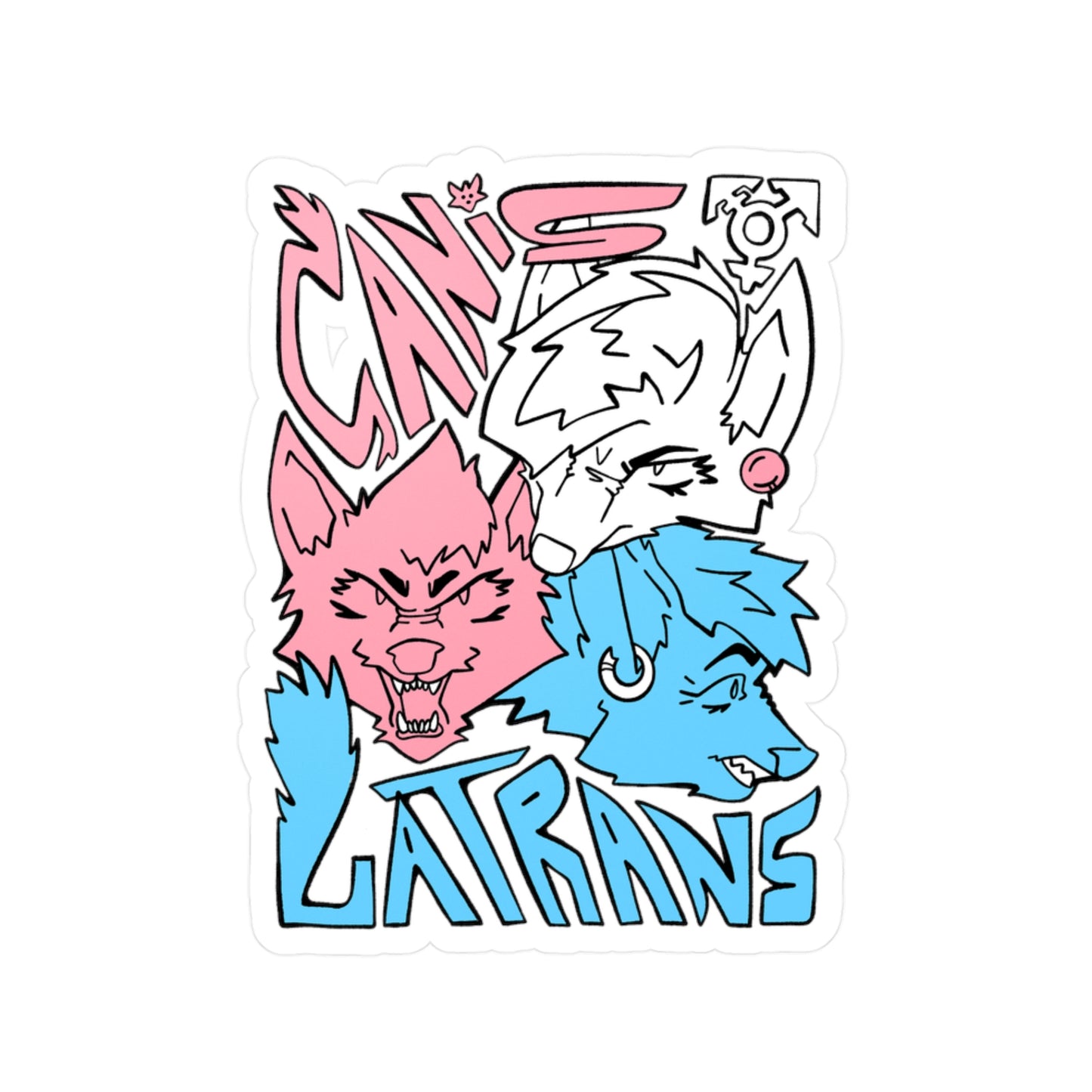 Canis LaTrans Sticker