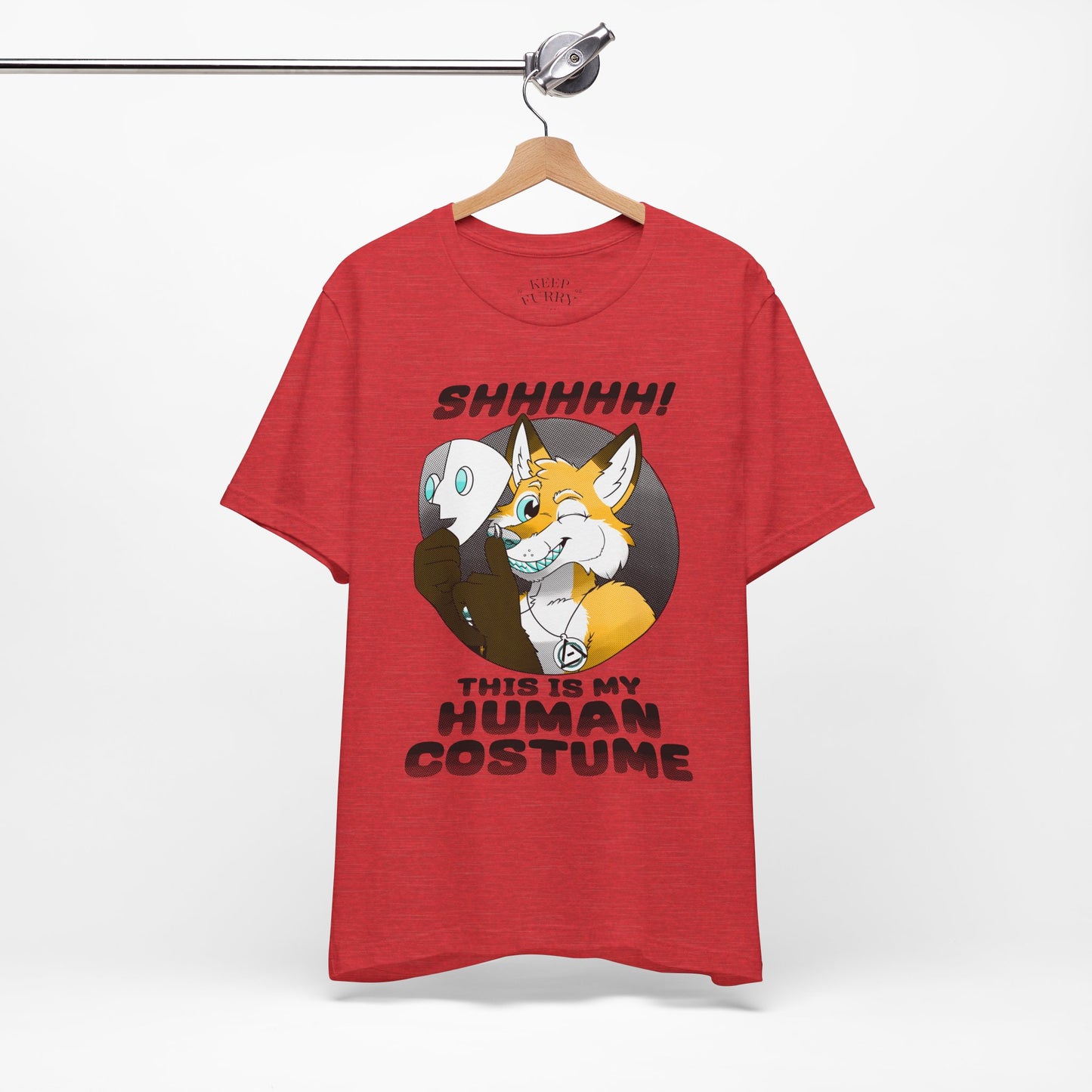 “This Is My Human Costume” Fox Tee – Keep Furry Weird