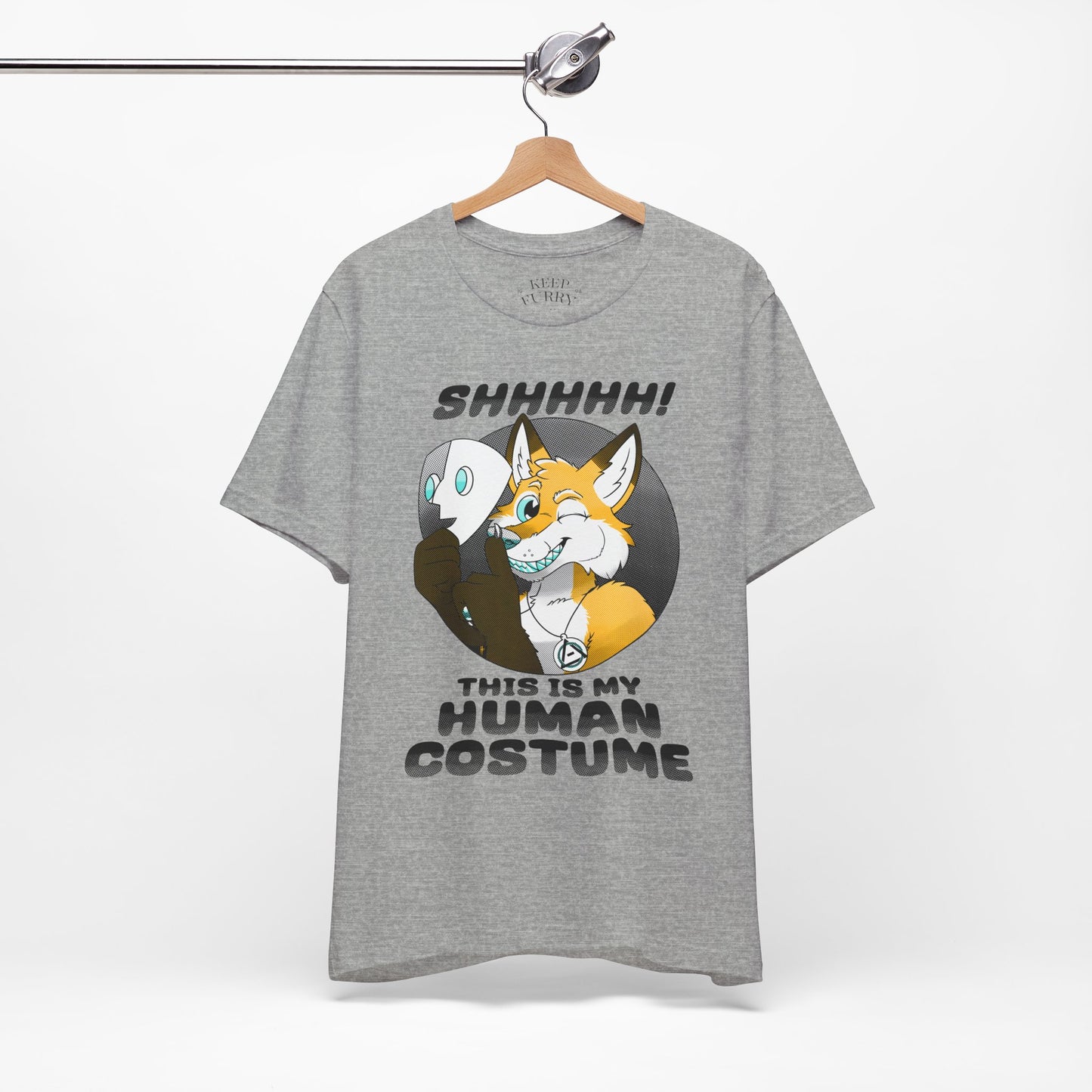 “This Is My Human Costume” Fox Tee – Keep Furry Weird