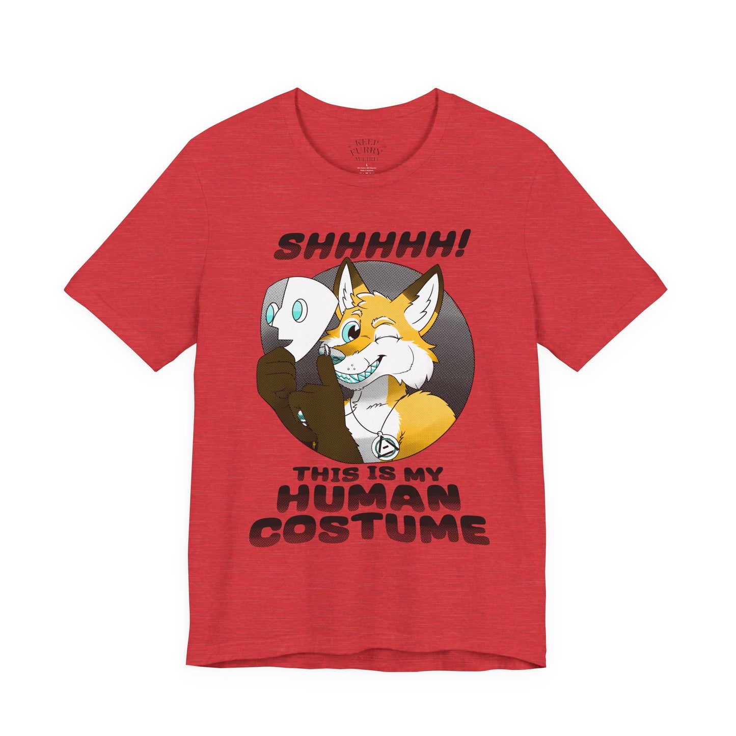 “This Is My Human Costume” Fox Tee – Keep Furry Weird