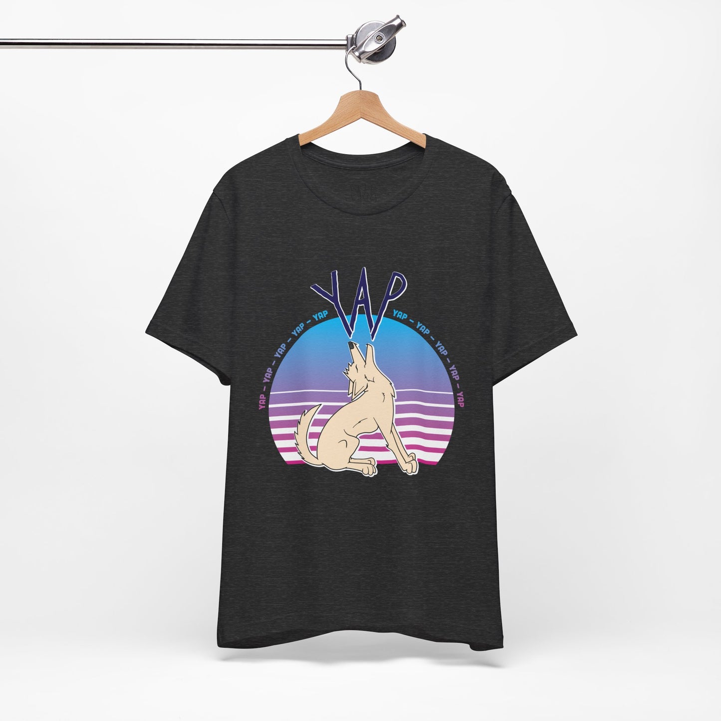 YAP! Retro Sunset Coyote Tee – Keep Furry Weird
