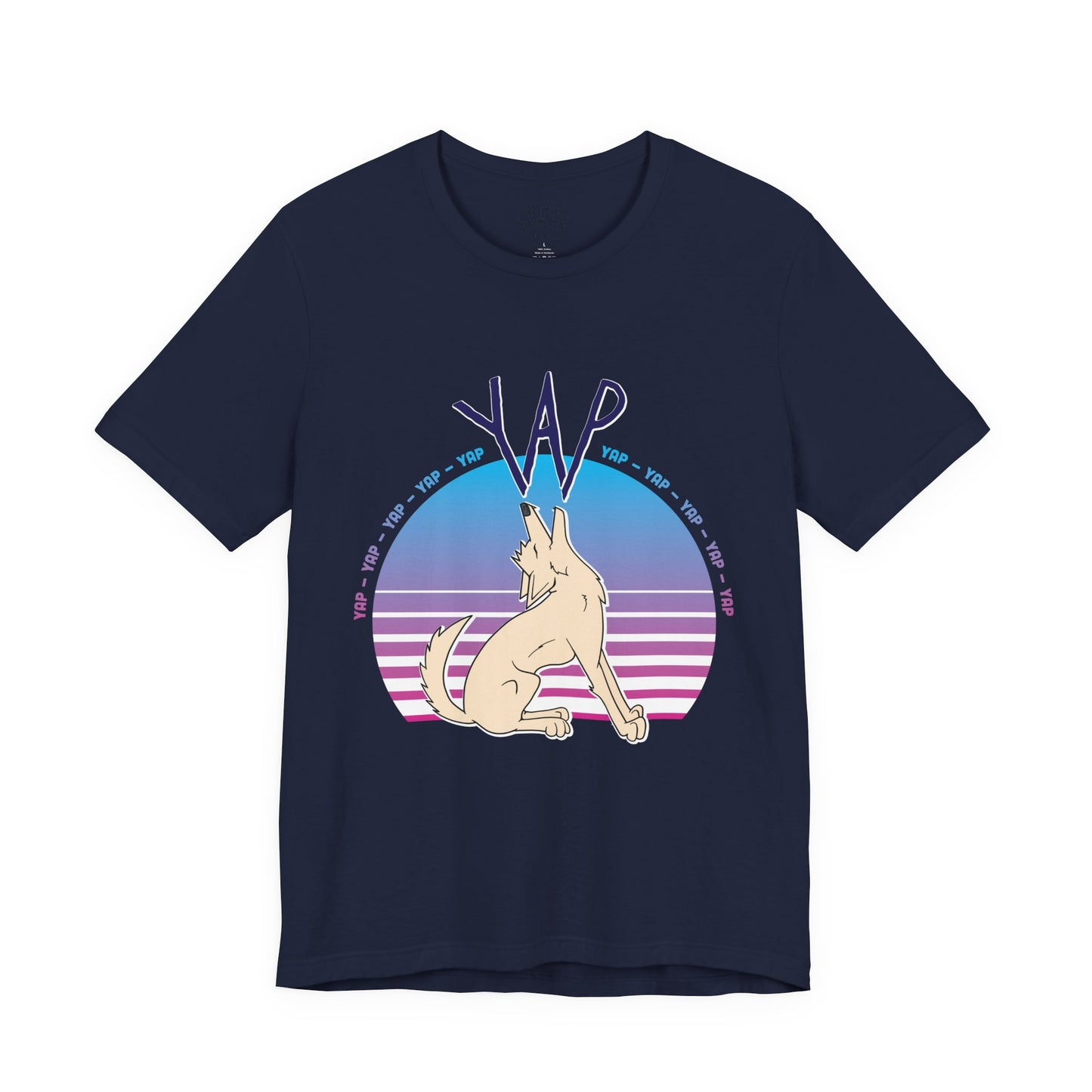 YAP! Retro Sunset Coyote Tee – Keep Furry Weird