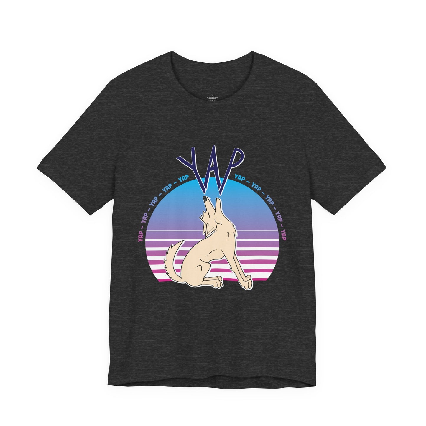 YAP! Retro Sunset Coyote Tee – Keep Furry Weird