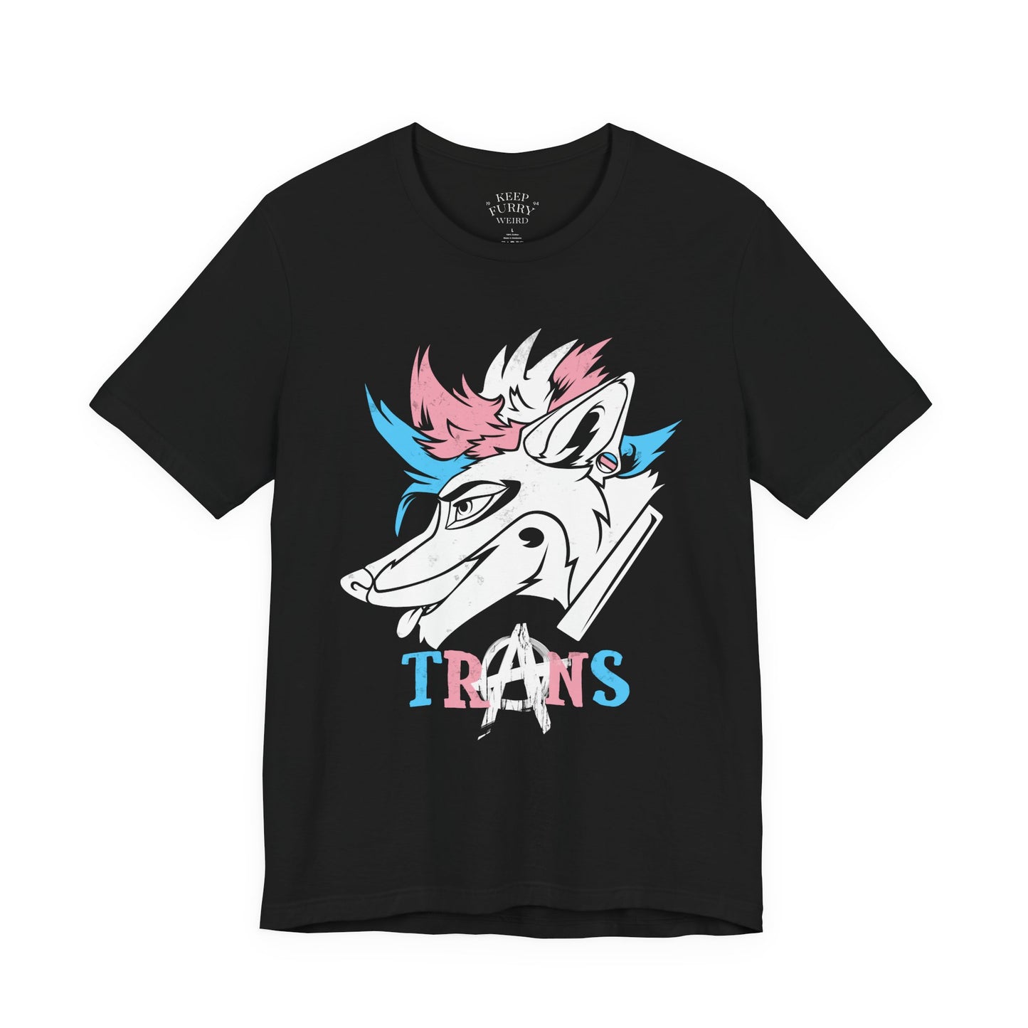 Trans Anarchy Punk Coyote Tee – Pride Edition
