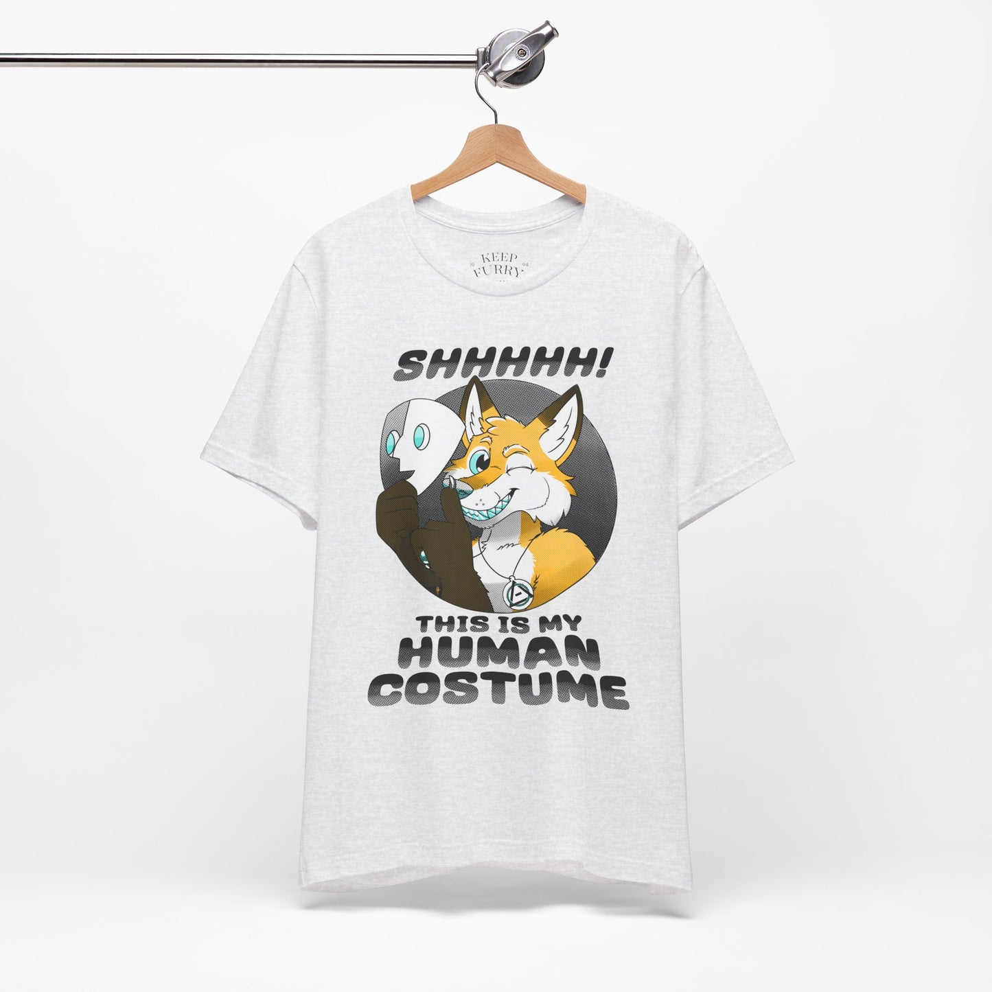 “This Is My Human Costume” Fox Tee – Keep Furry Weird