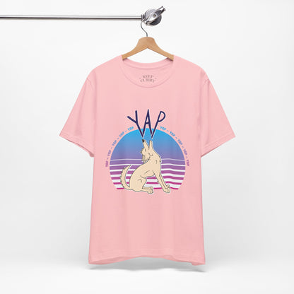 YAP! Retro Sunset Coyote Tee – Keep Furry Weird