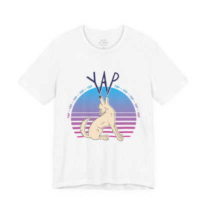YAP! Retro Sunset Coyote Tee – Keep Furry Weird