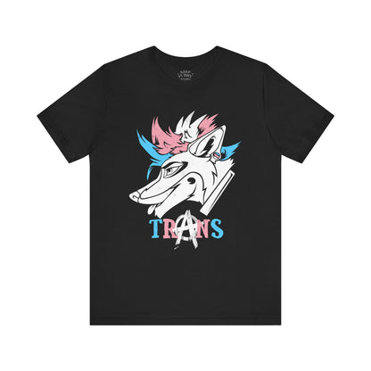 Trans Anarchy Punk Coyote Tee – Pride Edition
