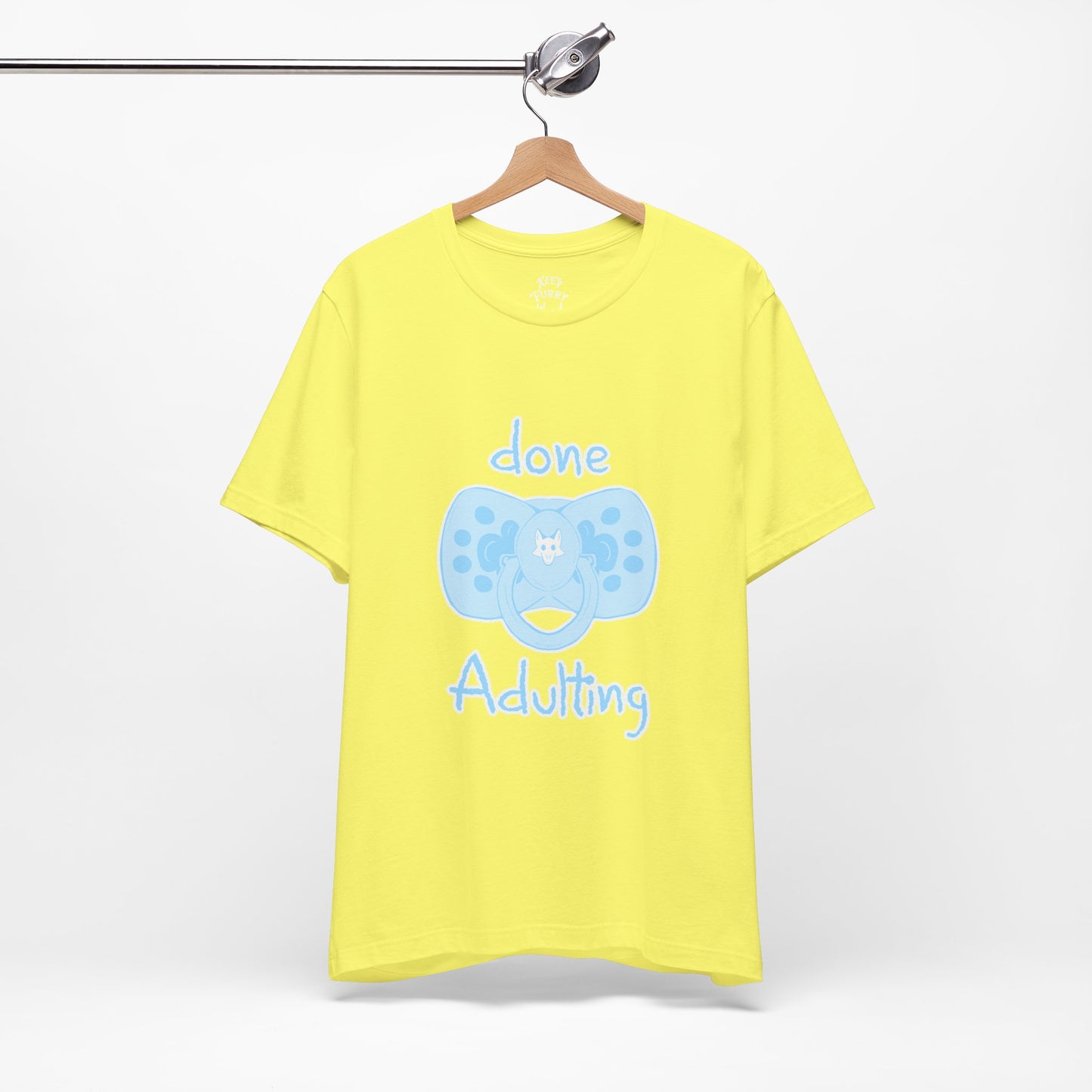 Furry T-Shirt - Done Adulting Tee (Blue) | Keep Furry Weird