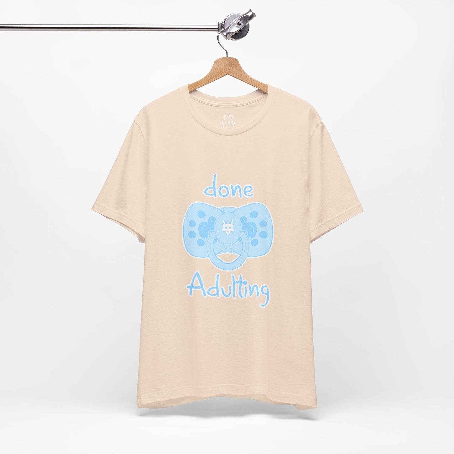 Furry T-Shirt - Done Adulting Tee (Blue) | Keep Furry Weird