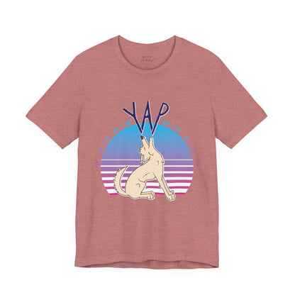 YAP! Retro Sunset Coyote Tee – Keep Furry Weird
