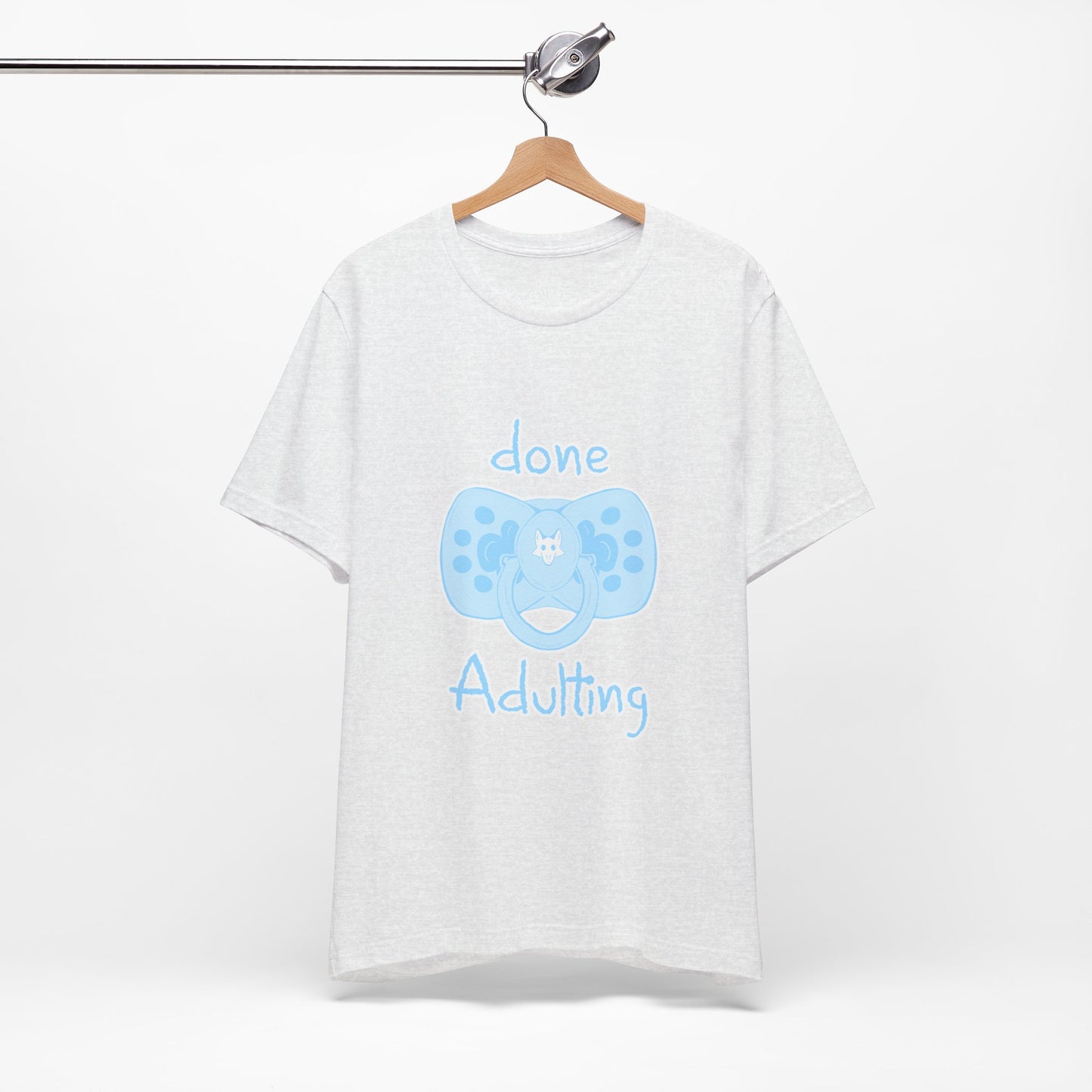 Furry T-Shirt - Done Adulting Tee (Blue) | Keep Furry Weird