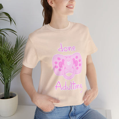 Done Adulting Tee (pink)