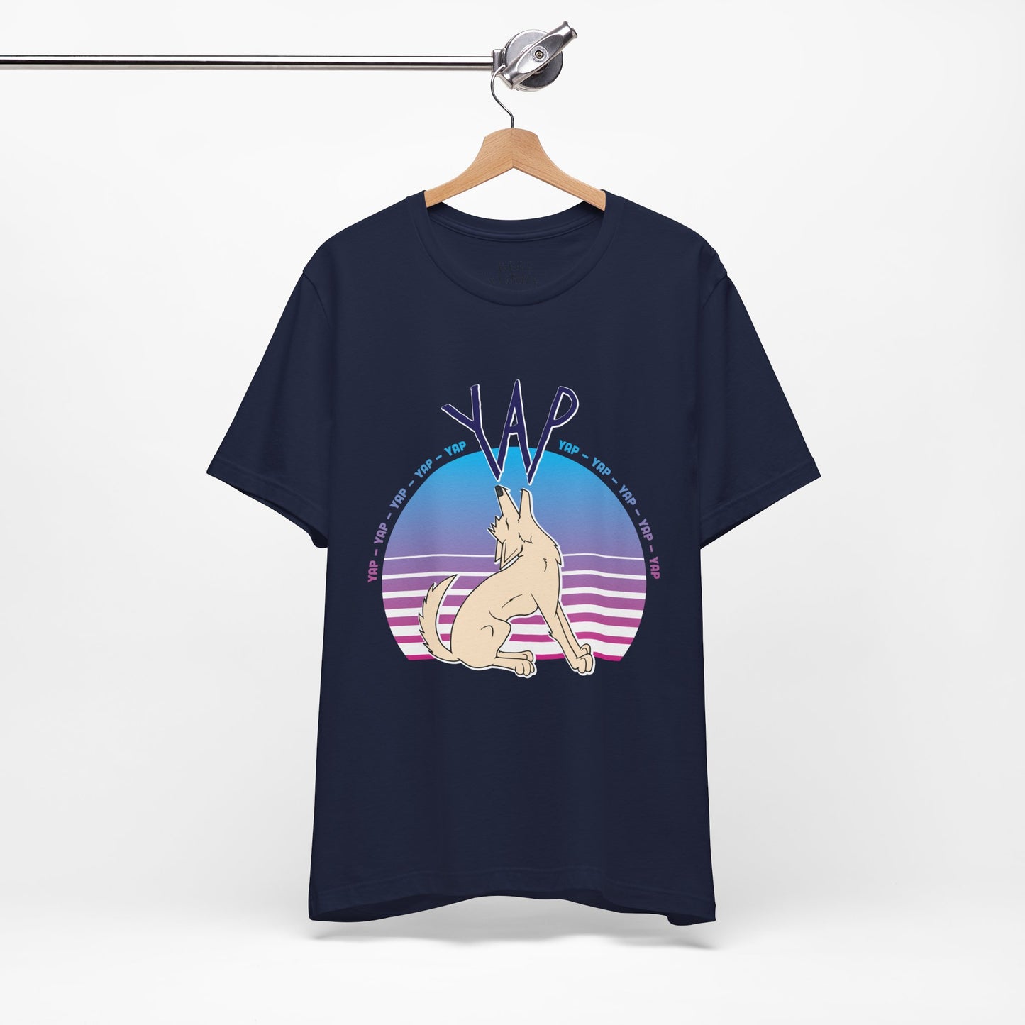 YAP! Retro Sunset Coyote Tee – Keep Furry Weird