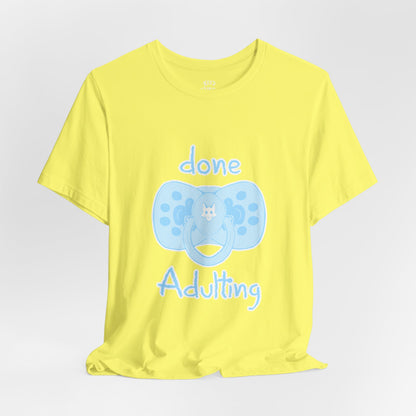 Furry T-Shirt - Done Adulting Tee (Blue) | Keep Furry Weird