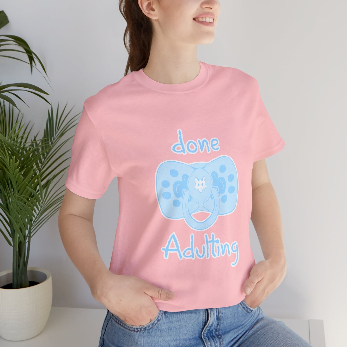 Furry T-Shirt - Done Adulting Tee (Blue) | Keep Furry Weird