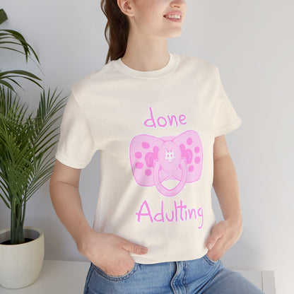 Done Adulting Tee (pink)