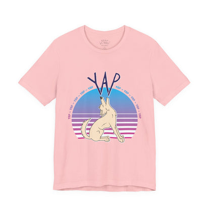 YAP! Retro Sunset Coyote Tee – Keep Furry Weird