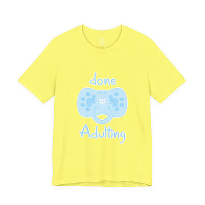 Furry T-Shirt - Done Adulting Tee (Blue) | Keep Furry Weird