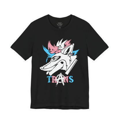 Trans Anarchy Punk Coyote Tee – Pride Edition