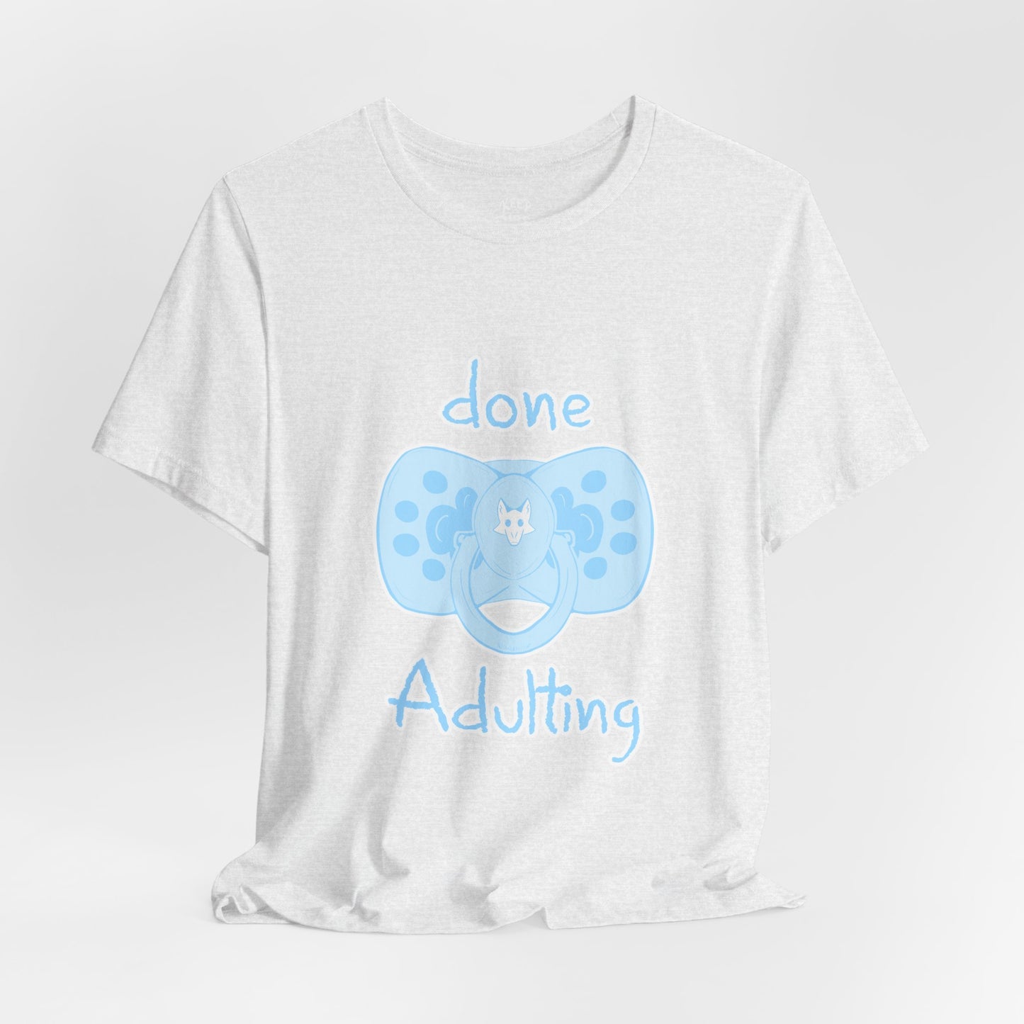 Furry T-Shirt - Done Adulting Tee (Blue) | Keep Furry Weird