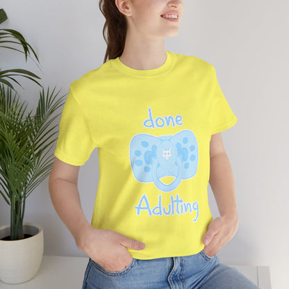 Furry T-Shirt - Done Adulting Tee (Blue) | Keep Furry Weird