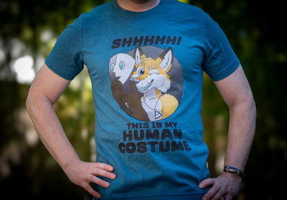 “This Is My Human Costume” Fox Tee – Keep Furry Weird